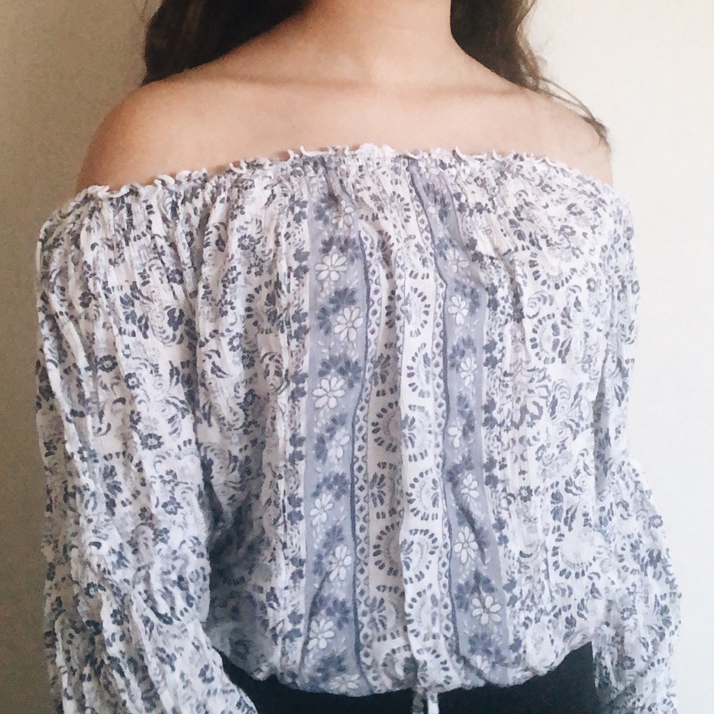 off the shoulder long sleeve